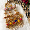 Luxury Handcrafted Punjabi Bridal Paranda with Golden Tassels & Cowrie Shells
