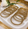 Gold Polki  Bangle Set